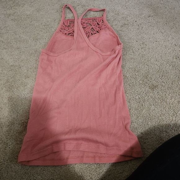 Aeropostale Pink Lace Detail Tank Top And Green Bundle - Picture 2 of 5